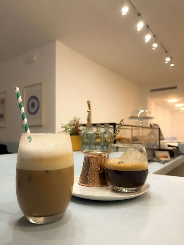 Greek hot and iced coffee